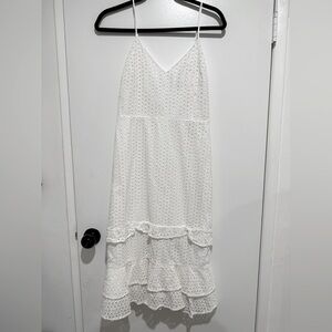 Express white Midi Dress